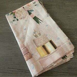 Wedding Floral and Cake Print Fabric